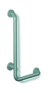 HEWI Winkelgriff Ser 801,d:33,Alu.-Kern, AM:600mm, W:300mm reinweiß