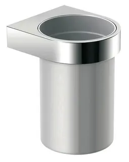 HEWI Becher Kst. m. Halter Sys 800, Halter chrom, Becher signalweiß – Bild 2