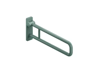 HEWI Stützklappgriff Ser 801, L:850mm, Aluminiumkern reinweiß