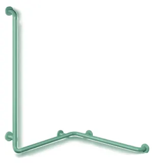 HEWI Dusch-Wannenhandlauf Ser 801, d:33, Sonderanf. reinweiß