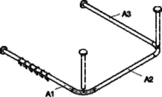 HEWI VH-Stange Ser 801, matt,d:33, U-Form, Sonderanf. signalweiß – Bild 4