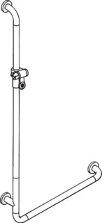HEWI Winkelgriff m.Br.H.Stg. Ser 801, AM1:1250, W1:600, Alu.-Kern reinweiß – Bild 4