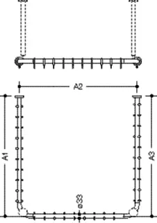 HEWI VH-Stange Ser 801,d:33, U-Form, Sonderanf. reinweiß – Bild 5