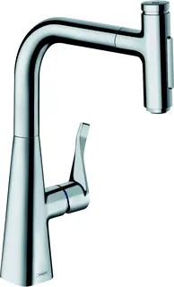 HG Spültischmischer 240 Metris Select M71 Ausziehbrause 2jet chrom