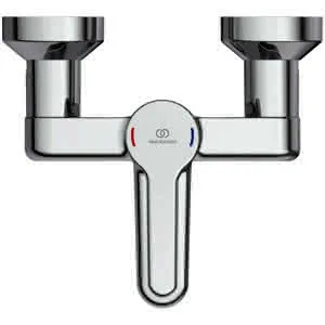 Ideal Standard Wand-Waschtisch-Armatur Ceraplus 5l/min. Ausld.100mm absp.S-Anschlüsse Chrom