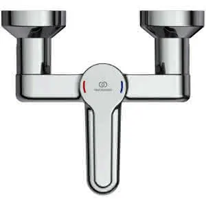 IS Wand-WT-Armatur Ceraplus 5l/min. Ausld.100mm absp.S-Anschlüsse Chrom