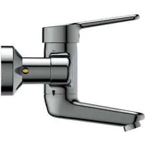 Ideal Standard Wand-Waschtisch-Armatur Ceraplus 5l/min. Ausld.100mm absp.S-Anschlüsse Chrom – Bild 2