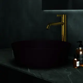 Ideal Standard Schale Ipalyss, ohne Hahnloch, ohne Überlauf, 400x400x120mm, Granatapfel – Bild 5