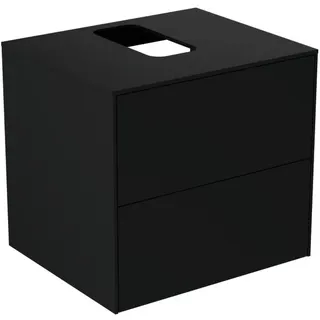 Ideal Standard Waschtisch-Unterschrank Conca, 2 Auszüge, m.mi.Ausschnitt, 602x505x550mm,Anthrazit – Bild 2
