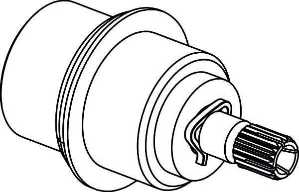 IS Spindel kpl., Chrom