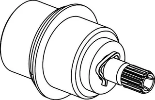 Ideal Standard Spindel kpl., Chrom