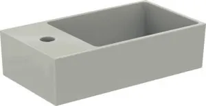 Ideal Standard Handwaschbecken Extra, 1 Hahnloch, mit Überlauf, Ablage links, 450x250x150mm, Weiß – Bild 4