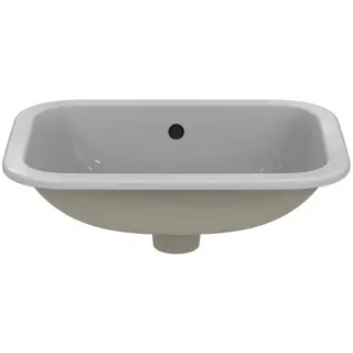 Ideal Standard Einbauwaschtisch Connect, rechteckig, ohne Hahnloch, mit Überlauf, 500x380x175mm, Weiß – Bild 2