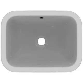 Ideal Standard Einbauwaschtisch Connect, rechteckig, ohne Hahnloch, mit Überlauf, 500x380x175mm, Weiß – Bild 4