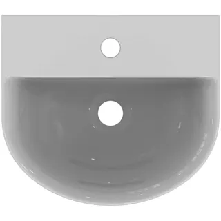 Ideal Standard Handwaschbecken Connect Air Arc, 1 Hahnloch mit Überlauf, 400x350x150mm, Weiß – Bild 4