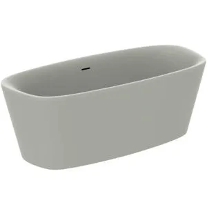 Ideal Standard freistehende Duo-Badewanne DEA m.Ablauf, 1700x750x475/610mm, Seidenweiß
