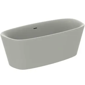 Ideal Standard freistehende Duo-Badewanne DEA m.Ablauf, 1700x750x475/610mm, Seidenweiß