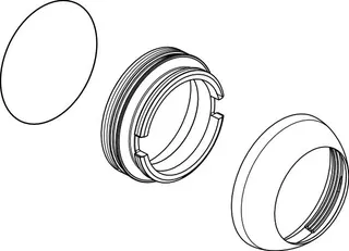 Ideal Standard Abdeckkappe inkl. O-Ring und Gewindering, Chrom – Bild 2