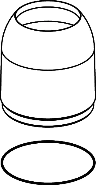 IS Abdeckkappe mit O-Ring, B960229AA, Chrom