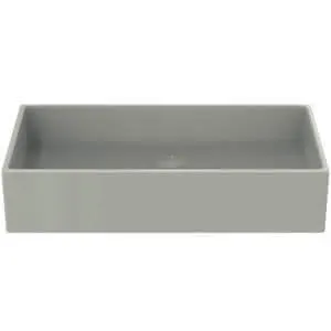 Ideal Standard Aufsatzwaschtisch Extra, ohne Hahnloch, ohne Überlauf, 600x400x125mm, Weiß mit IdealPlus