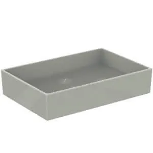Ideal Standard Aufsatzwaschtisch Extra, ohne Hahnloch, ohne Überlauf, 600x400x125mm, Weiß mit IdealPlus – Bild 4