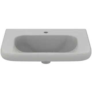 Ideal Standard Waschtisch Contour 21, 1 Hahnloch, ohne Überlauf, unterfahrbar, 650x555x175mm, Weiß