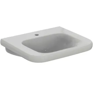 Ideal Standard Waschtisch Contour 21, 1 Hahnloch, ohne Überlauf, unterfahrbar, 650x555x175mm, Weiß – Bild 2