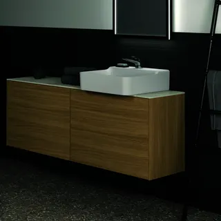 Ideal Standard Waschtisch-Unterschrank Conca, 2 Auszüge, o.Platte, 1585x373x540mm, Eiche hell – Bild 4