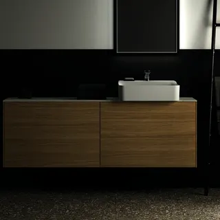 Ideal Standard Waschtisch-Unterschrank Conca, 2 Auszüge, o.Platte, 1585x373x540mm, Eiche hell – Bild 5