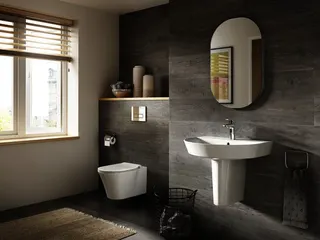Ideal Standard Waschtisch Connect Air Arc, 1 Hahnloch, mit Überlauf, 600x460x160mm, Weiß mit IP – Bild 3