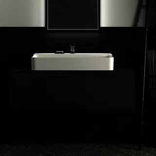 Ideal Standard Waschtischplatte Conca, aus Keramik, 1202x505x6mm, Marmor Noir Desir – Bild 4