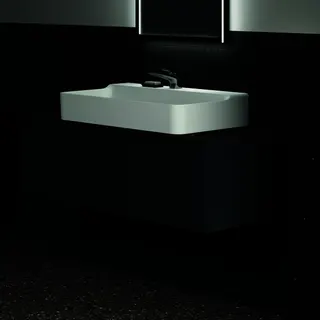 Ideal Standard Waschtischplatte Conca, aus Keramik, 1202x505x6mm, Marmor Noir Desir – Bild 5