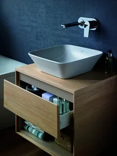 Ideal Standard Waschtisch-USchrank Connect Air Cube, 1Ausz., 530x409x400mm, PinieHellDek.u.Beige matt – Bild 4