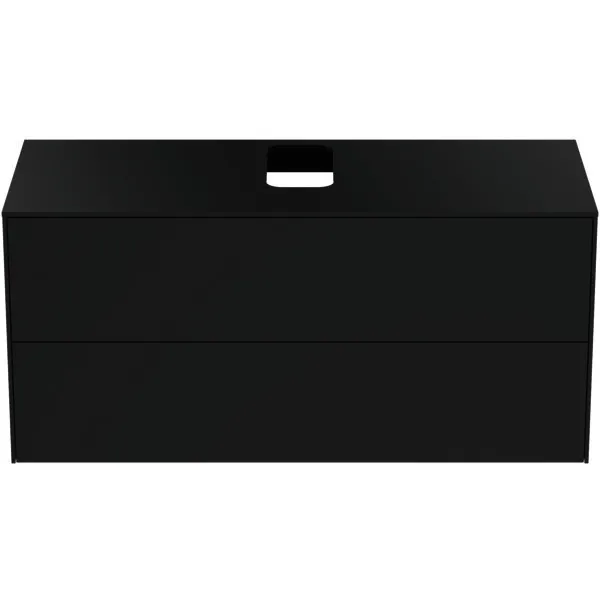 Ideal Standard Waschtisch-Unterschrank Conca, 2 Auszüge, m.mi.Ausschnitt,1202x505x550mm,Anthrazit