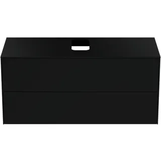 Ideal Standard Waschtisch-Unterschrank Conca, 2 Auszüge, m.mi.Ausschnitt,1202x505x550mm,Anthrazit