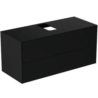 Ideal Standard Waschtisch-Unterschrank Conca, 2 Auszüge, m.mi.Ausschnitt,1202x505x550mm,Anthrazit – Bild 2