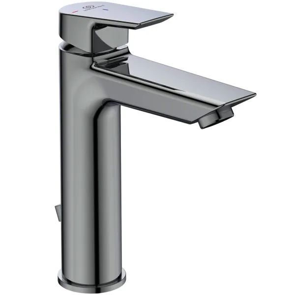 Ideal Standard Waschtisch-Armatur Tesi, Grande, BlueStart, 5 l/min., m.Ablgarn., Ausld.123mm, Chrom