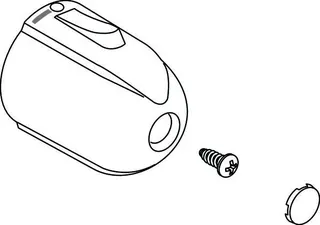 IS Temperaturgriff Ceratherm 100, mit Logo IS, Chrom