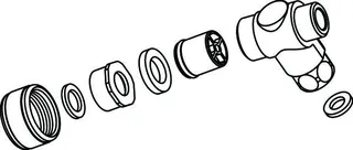 Ideal Standard Befestigungsset, B960465AA, Chrom – Bild 2