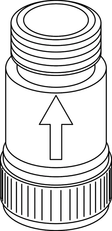 IS RV-Anschluß G3/8 DW15, Chrom