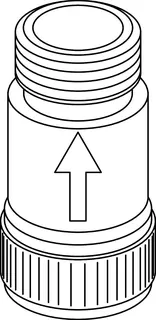 Ideal Standard RV-Anschluß G3/8 DW15, Chrom