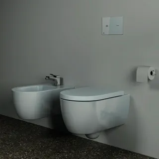 Ideal Standard Wand-Bidet Blend Curve 1 Hahnloch 355x540x250mm Weiß mit IdealPlus – Bild 5