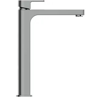 IS WT-Armatur Edge, m.verl. Sockel, 5 l/min., o.Ablgarn., Ausld.165mm, Chrom