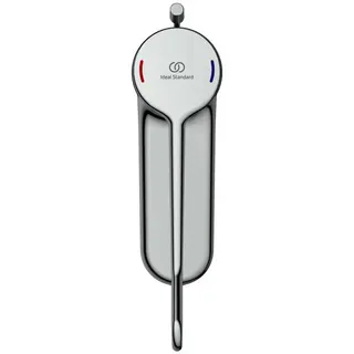 Ideal Standard Waschtisch-Armatur Ceraplus m.Klinikhebel m.Ablgarn. Ausld. 112mm Chrom – Bild 2