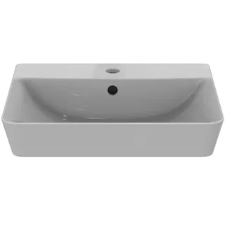Ideal Standard Halbeinbauwaschtisch Connect Air, 1 Hahnloch, mit Überlauf, 500x440x160mm, Weiß