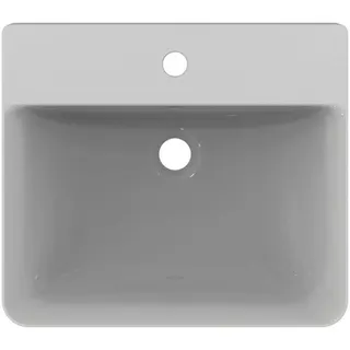 Ideal Standard Halbeinbauwaschtisch Connect Air, 1 Hahnloch, mit Überlauf, 500x440x160mm, Weiß – Bild 3