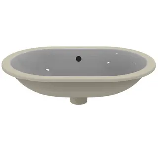 Ideal Standard Unterbauwaschtisch Connect, oval, ohne Hahnloch, mit Überlauf, 620x410x175mm, Weiß – Bild 4
