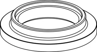 Ideal Standard Messing-Rosette, Chrom