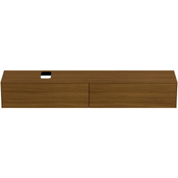 Ideal Standard Waschtisch-Unterschrank Conca, 2 Auszüge, m.Ausschnitt, 2387x505x370mm, Eiche hell
