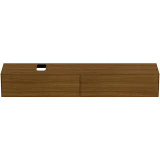 Ideal Standard Waschtisch-Unterschrank Conca, 2 Auszüge, m.Ausschnitt, 2387x505x370mm, Eiche hell